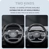 Suitable for Hyundai Carbon Fiber Texture Steering Wheel Cover Snap-On Wave-Shaped Sport Design Elantra N Sonata Ioniq 5 5N 6 9 Venue Kona Santa