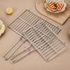 Stainless Steel Folding Barbecue Mesh Outdoor Grilled Fish Net Portable BBQ Tongs Cooking Accessories Vegetable Clip with Handle