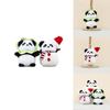 Adorable Creative Seasonal Panda Plush Toy Keychain And Bag Pendant Accessory