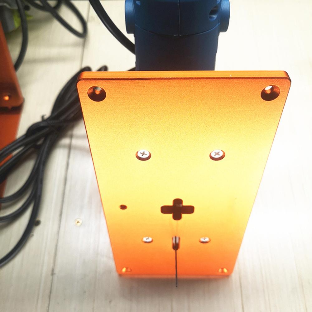 DIY Woodworking Projects Aluminum Alloy Insert Plate Easy Setup And Integration Enhanced Drilling Efficiency 51*108mm