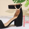 Womens Sandals Sexy Leopard High Heeled Sandals Fashion Square Head Peep Toe Sandals for Women Ankle Strap High Heeled Sandalias