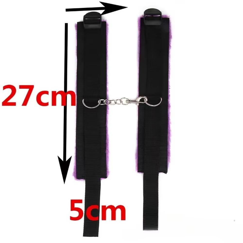 Adjustable Plush Handcuffs Ankle Cuff Bracelet - Women BDSM Cosplay Fetish Adult Game Sexy Toys Accessories