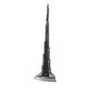 Burj Khalifa Tower Model Gray Alloy Miniature Dubai Tower Ornament Dubai Landmark Building Model