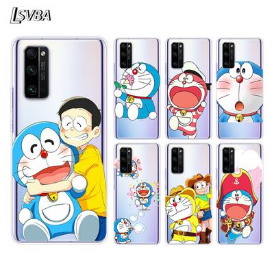 Niedliche Doraemon Silikonhülle für Honor 30 30i 10i 30S V30 V20 9N 9S 9A 9C 20S 20E 20 7C Lite Pro Handyhülle
