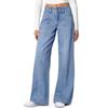 Women's Solid Color Jeans Loose Casual Straight Leg Wide Leg Pants