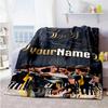 Juventus Customize Text Blanket Cozy Customizable Blanket Ultra-Soft Suitable for Office Sofa Seaside Home Decor All-Season Use