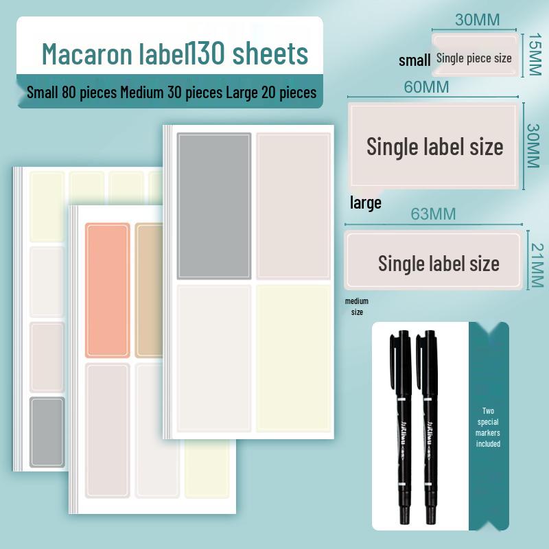 Waterproof Self-Adhesive Cute Label Stickers for Cosmetics