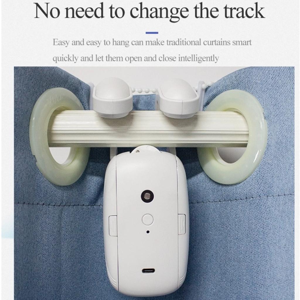 WiFi Curtain Robot, Smart Home Curtain Assistant, Remote-controlled Automatic Smart Electric Curtain Motor