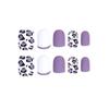 Lavender Purple Leopard Print Nail Art Stickers