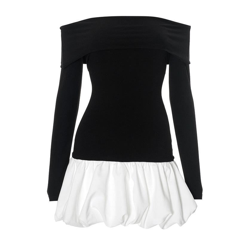 

Лоскутное мини-платье без бретелек с открытой спиной и бахромой женское сексуальное облегающее платье с открытыми плечами и длинным рукавом на день рождения клубная одежда L белый