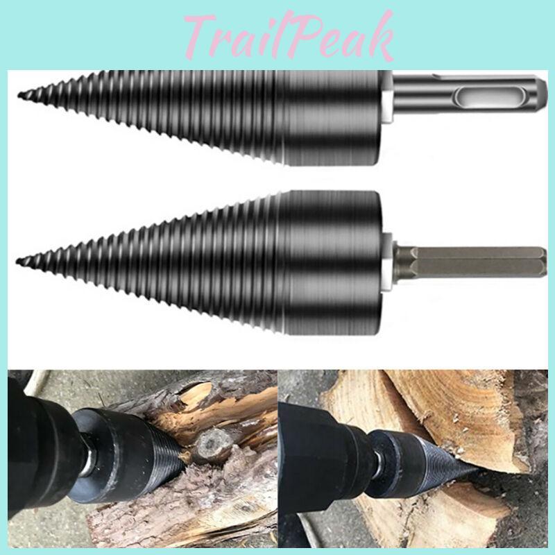 And 32mm Twist Firewood 42mm Wood Drill Bit Wood Splitter Screw Splitting Cones Driver Tools