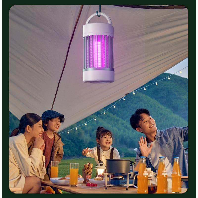 Capcană Anti-Muște pentru Camping, Zapper de Insecte, LED, Silențios, Electronic, Ucigași de Insecte, Reîncărcabil, de Interior, Repelent Anti-Țânțari, Ucigaș, Portabil