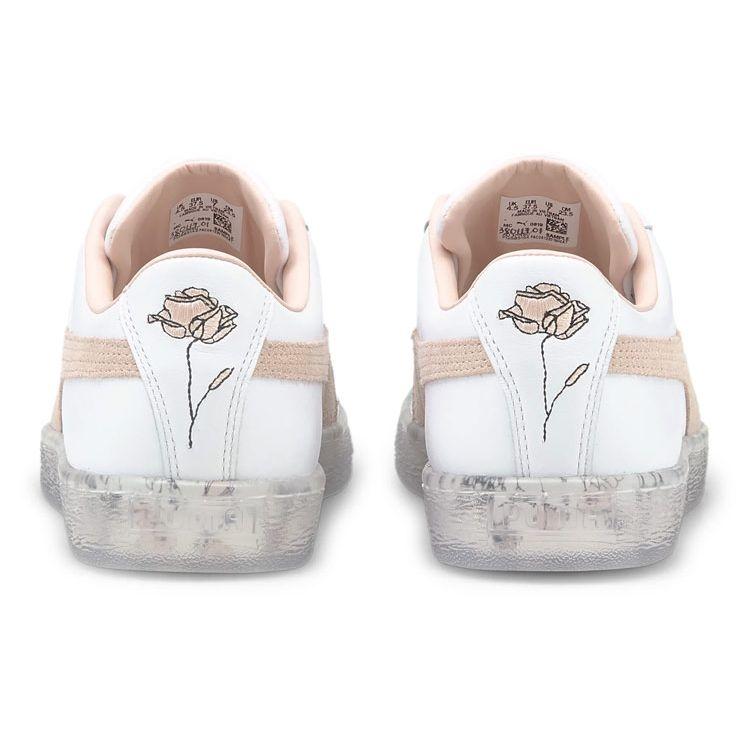 Puma  Basket In Bloom - Cloud Pink Women Sneakers White 380117-01
