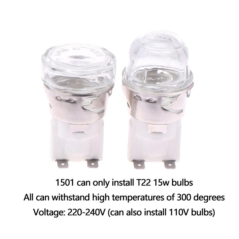 15W 25W 1501/2501 Oven Lamp Holder Refrigerator E14 Halogen Bulbs Light Base Heat Resistant Microwave Lamp Adapter 120/220/240V