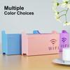 1Pc Wall-mounted Wireless Wifi Router Shelf Storage Box Wall Hanging Organizer Box Cable Power Bracket ABS Plastic Home Decor Box