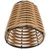 Lamp Shade Small Japanese Rattan Lampshade Table Lighting Accessories DIY (brown) Decor Office