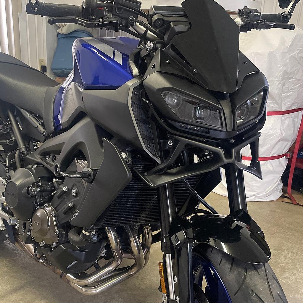 Motocyklové přítlakové spoilery Naked Front Spoiler vhodné pro MT-09 MT09 SP 2018-2020 Winglet Aerodynamický přední spoiler