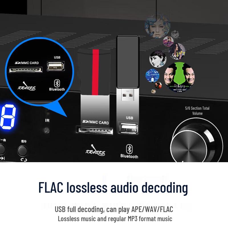 SAST VD-202 Professional Bluetooth Power Amplifier CN Plug (adapter Included)