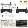 Sanwa Direct Wrist Rest, Armrest, One-Touch Desk Mount, 75.5cm Wide, Cushioned, Ergonomic, Black, 100-TOK005BK