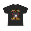 My Cat Loves Punk Rock Tshirt Cats Kittens Funny Gift Unisex Heavy Cotton Tee