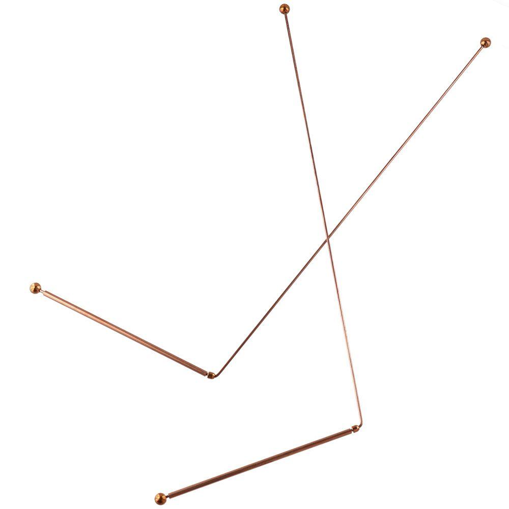 2PCS Treasure Pure Copper Ghost Hunting Equipment 99.9% Copper Dowsing Rods Metal Detection Rod Ghost Hunting