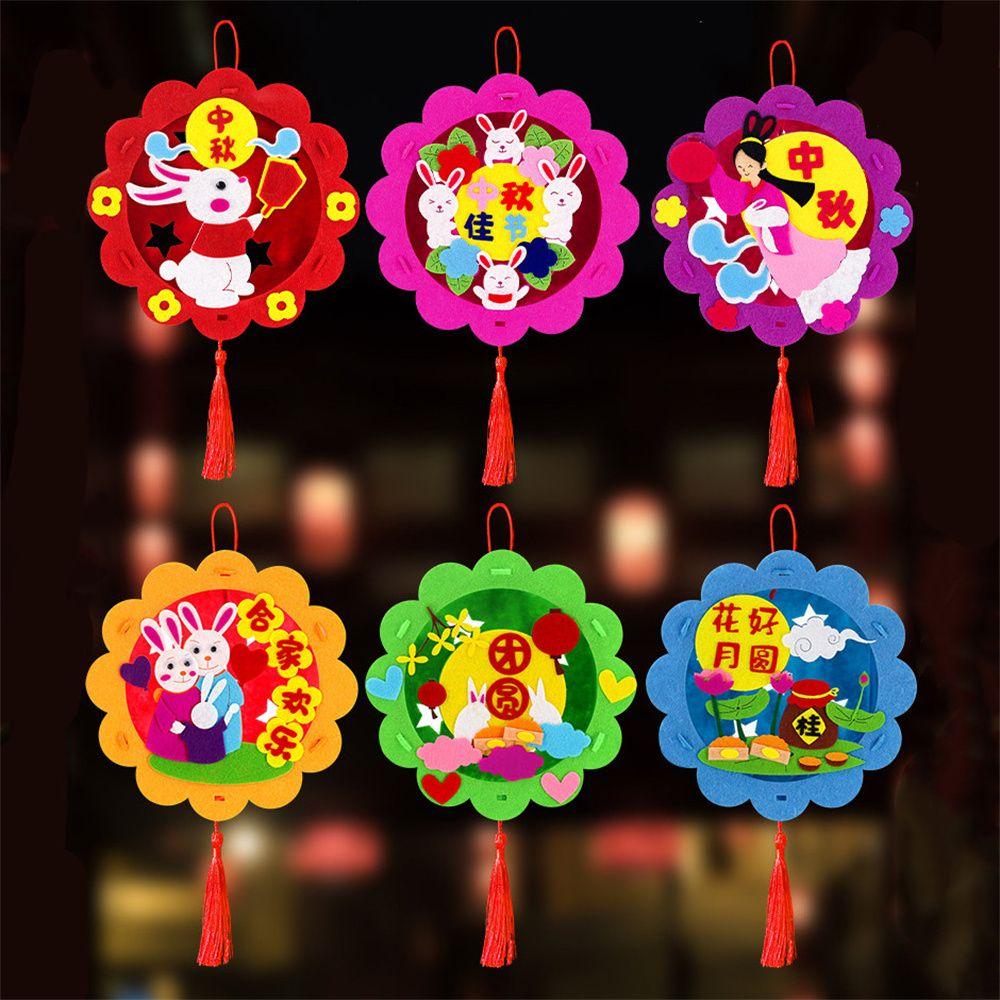 

Ручной работы портативный светодиодный светильник Кролик подвесной светильник Фестивальный фонарь Светящийся фонарь Фонарь середины осени красный