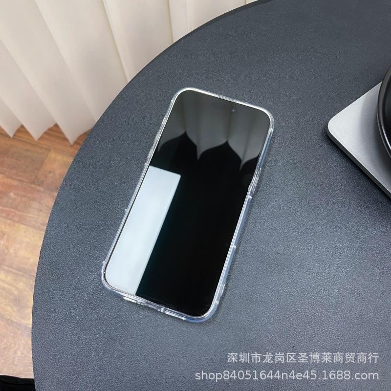 Hug couple for apple 15 mobile phone case iphone12promax transparent 14/13/11/XR airbag 16