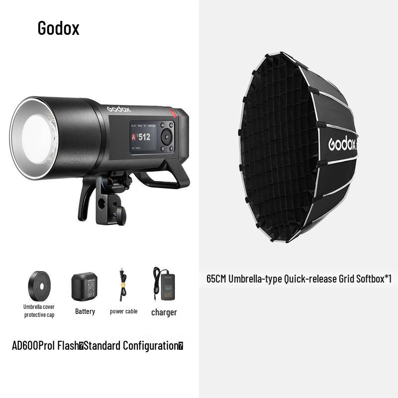 Godox AD600ProII Outdoor Flash Kit with S65T Umbrella Softbox