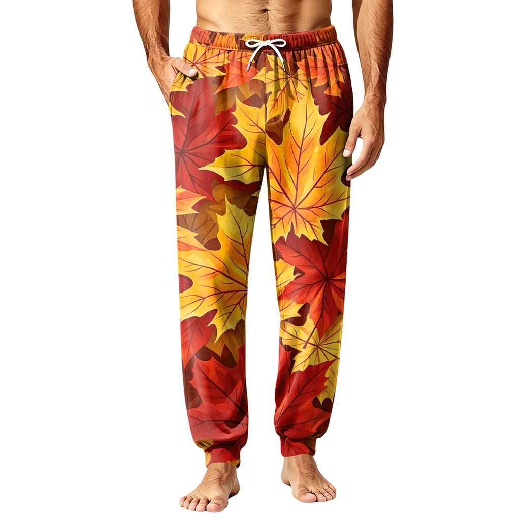 Men's Sleep Pants for Fall and Winter, Pajama Bottoms for Cold Home Lounging and Bedtime