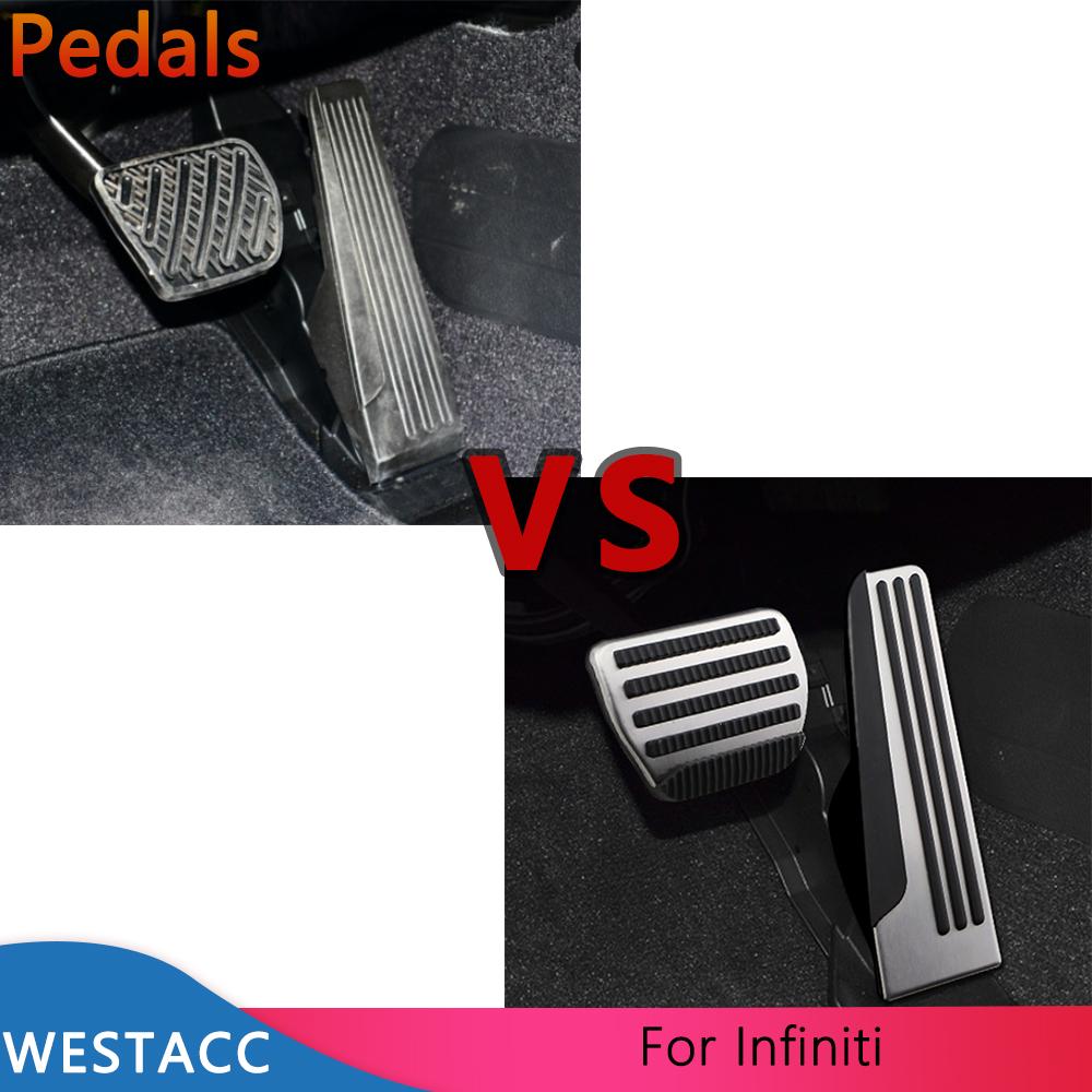 Autopedale Gasbremsauflage Pedalabdeckung für Infiniti Q50 Q50L QX70 Q70 Q60 G35 G37 EX35 EX37 FX35 FX37 FX50