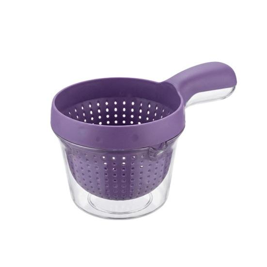 

1/2Pcs Double Layer Drain Basket with Handle 2-in-1 Strainer Storage Container Small Vegetable Fruit Mini Berry Tomato Grape Washing Colander