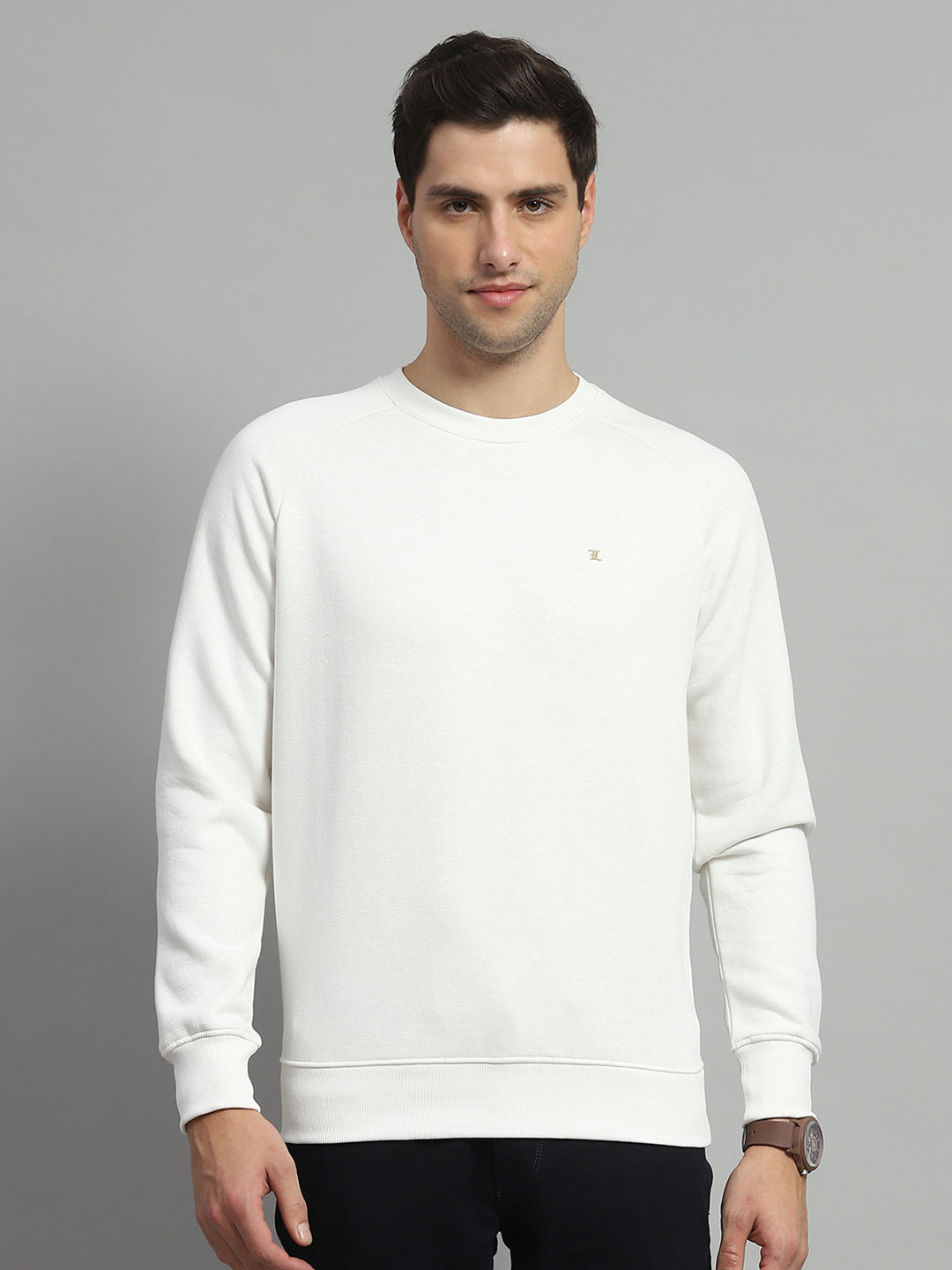 Monte Carlo Men Regular Fit White Sweatshirt XL белый