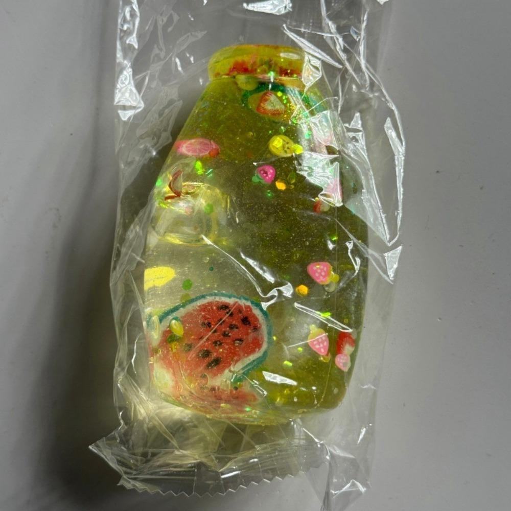 Multicolor Drifting Bottle Squeeze Toys Colorful Sequins Stress Ball Toy Pinch Le for Adults
