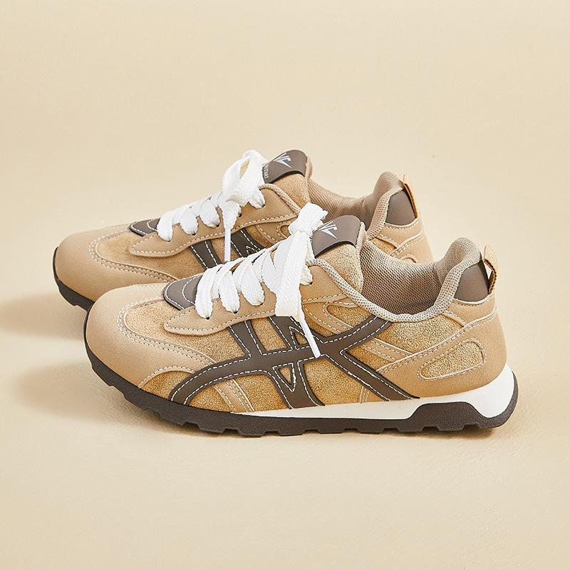 

Women s Chunky Platform Sneakers Non-Slip Breathable Lace-Up Walking Shoes for Women Comfortable Casual Faux Leather Running Workout Tennis Sneakers 35