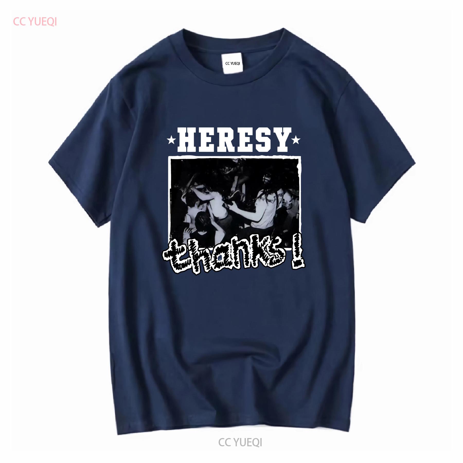 

Футболка Heresy Дякую еп UK Hardcore Softstyle 9 кольорів довгий або короткий рукав вінтажна випрана повсякденна стильна м яка розтяжна L
