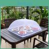 Foldable Food Cover Fly Mesh Anti Mosquito Popup Food Cover Umbrella Meal Vegetable Fruit Breathable Cover Kitchen Accessories