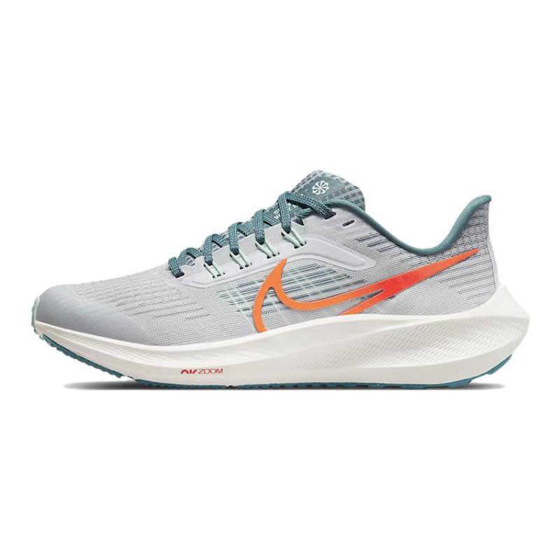 

Nike Air Zoom Pegasus 39 Slip Resistant Cushioning Abrasion Resistant Low top Running Shoes Gray Green Kids Sneakers DM4015-003 36