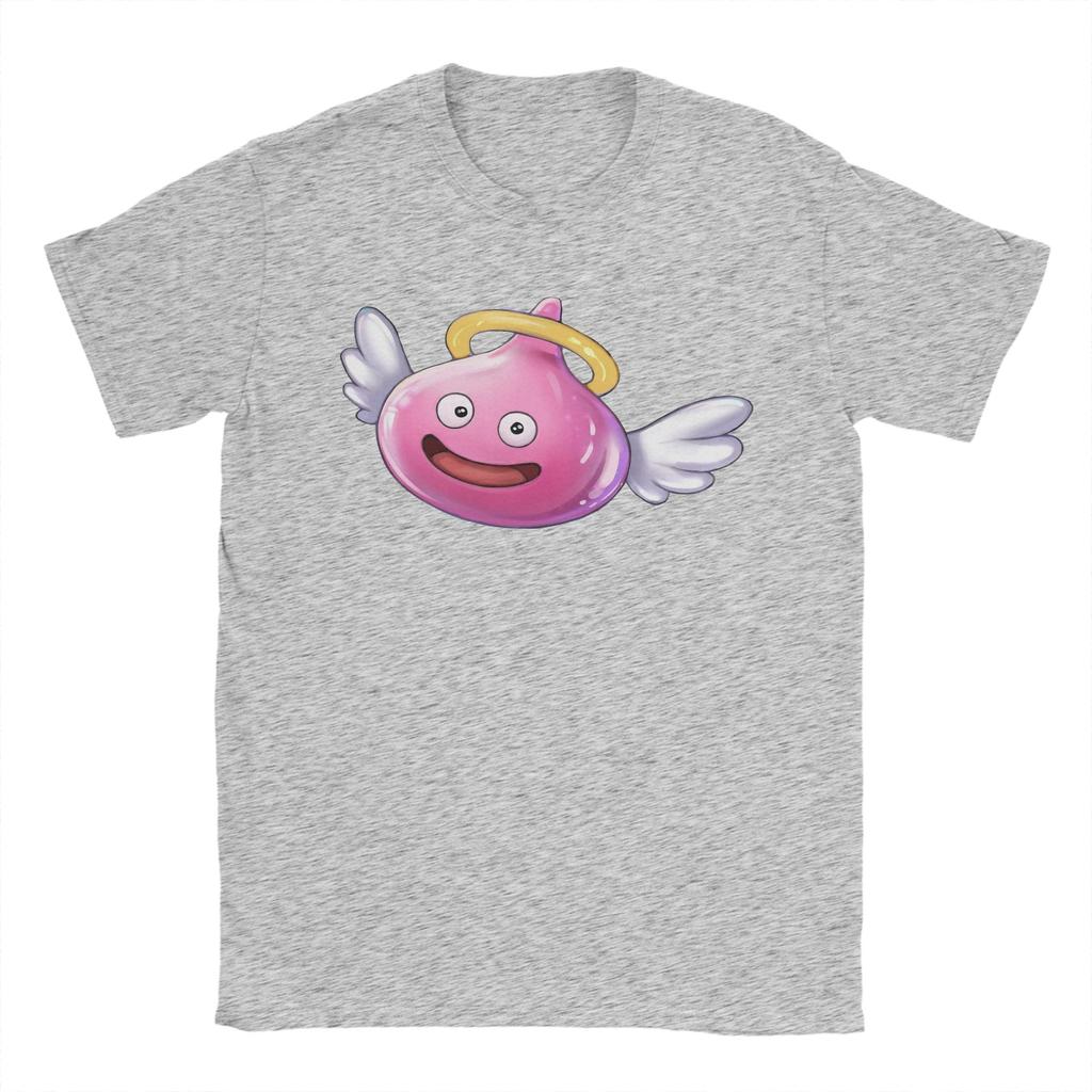 Angel Slime Anime Game Dragon Quest Unisex's T Shirts  Unique Tee Shirt Short Sleeve Round Neck T-Shirts 100% Cotton Adult Clothes