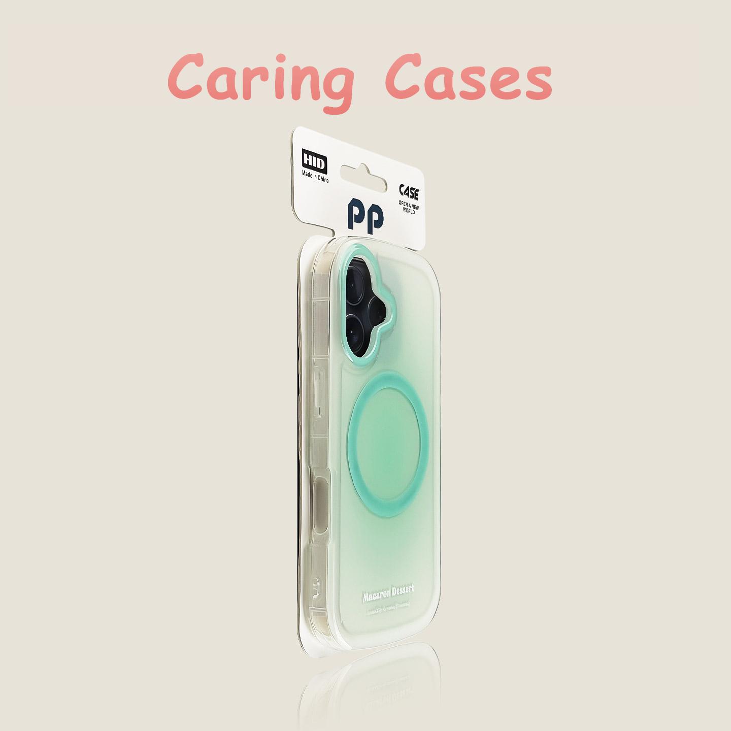 For iPhone 16 Pro Max Case Mint Green Oval Magnetic Gradient Shockproof Premium Cover Compatible with iPhone 15 14 13 12 iPhone 16 Pro Max