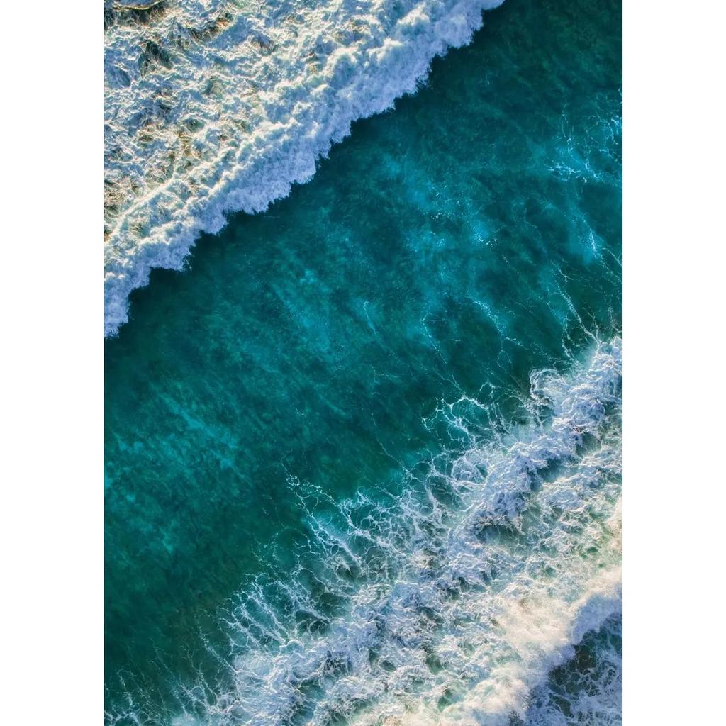 Moderne Einfache Ozeanlandschaft Poster Druck Leinwand Malerei Strand Seelandschaft Wandkunst Bilder für Wohnzimmer Schlafzimmer Dekoration