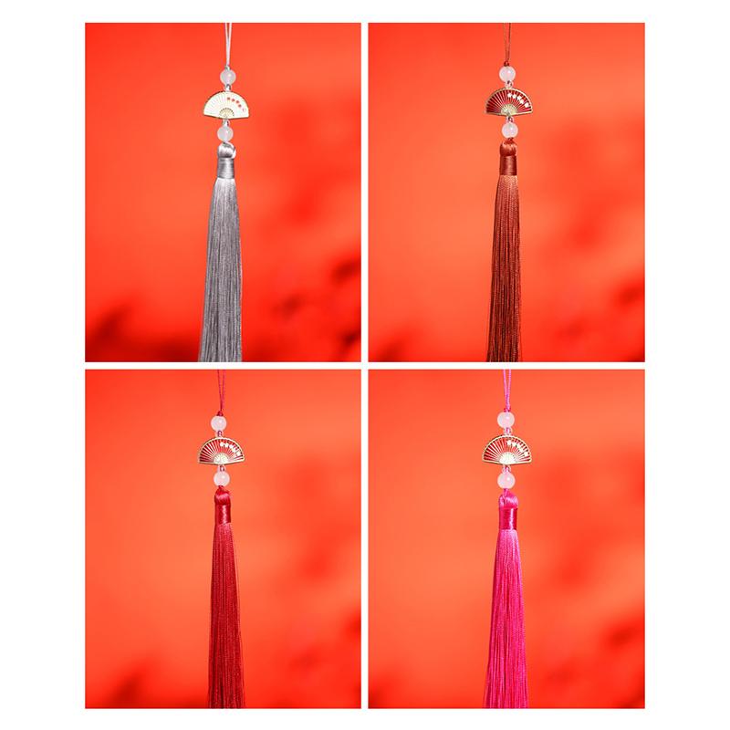 5Pcs Fan Tassels Bookmark Tassels Silky Handmade Soft Craft Tassels With Loops For Diy Crafts Jewelry Making Party Decor