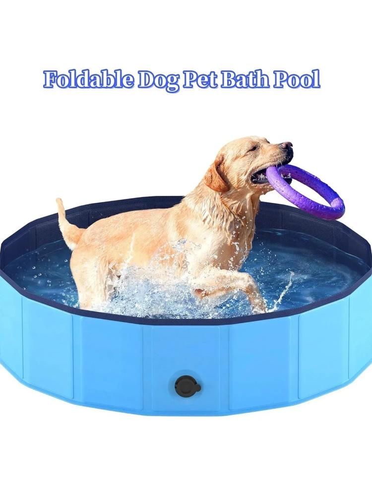 Haustier-Schwimmbecken Badezubehör Faltbar Großer Hundebadewanne Haustierbecken Golden Retriever Katzenbad Babybad Hundeschwimmbecken Outdoor