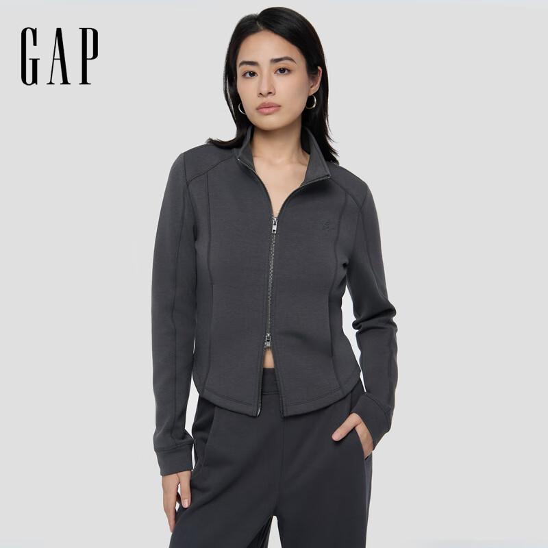 GAP Women's Air Sandwich Logo Stand-Collar Jacket
