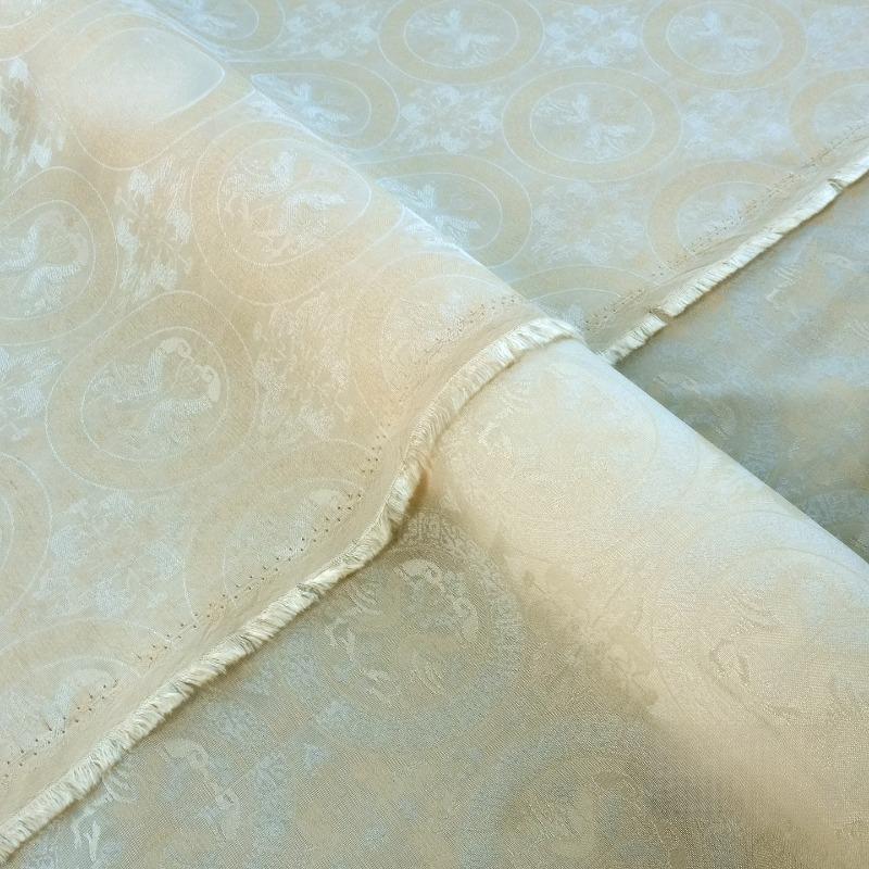 New Chinese Style Rayon Flora Jacquard Fabric Lightweight Breathable Sheer Cloth for Sewing Hanfu & Sun Protection Clothing