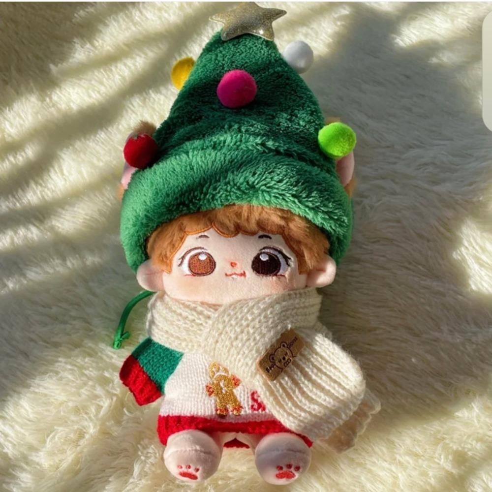Christmas Doll Clothes Decoration Cartoon Toy Accessories 20cm Cotton Doll Clothes Cotton Doll