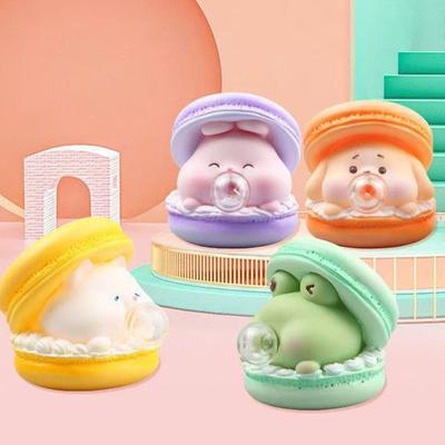 Blasen-Tier-Macaron Fidget Spielzeug Stressabbau Hund Katze Kaninchen Frosch Kneten Sensorisches Spielzeug Anti-Angst Weicher Stressball Quetschen Schreibtischspielzeug