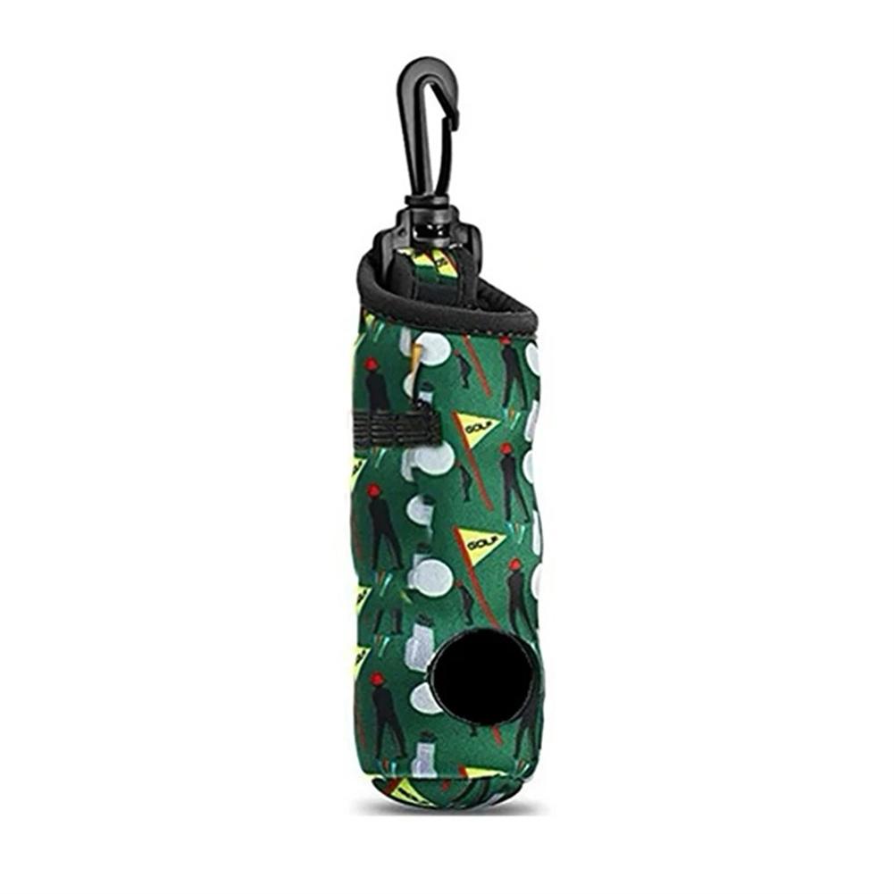 Golf Ball Carry Bag Pouch, Neoprene Golf Ball Holder With Keychain Belt Clip, Portable Lightweight Golf Carry Bag Accessories For Outdoor Storage