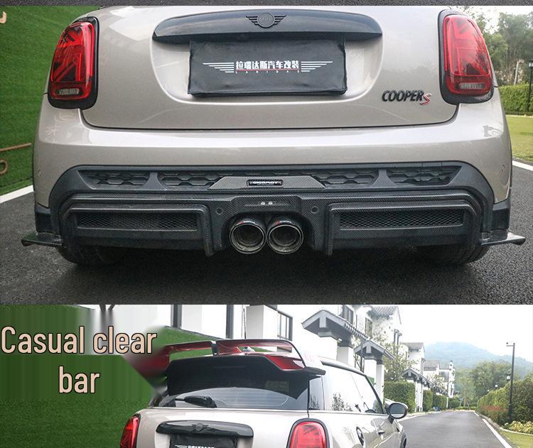 Suitable for 2021-2023 MINI COOPER S: Carbon Fiber Rear Diffuser for JCW F55, F56, F57 Models