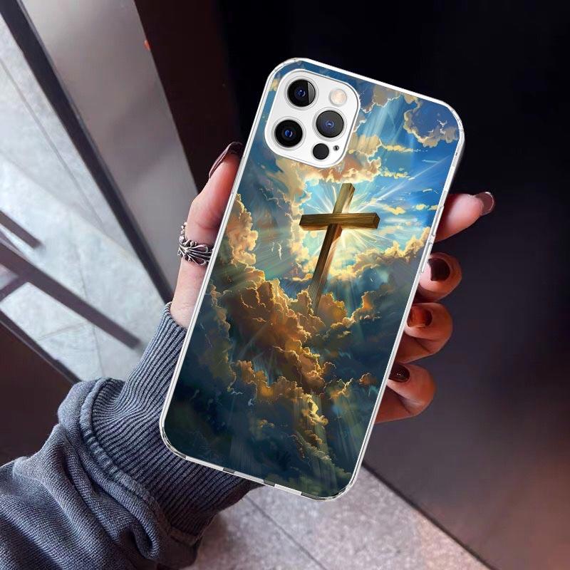 

Jesus Bible Phone Case For iPhone 17 Air 11 13 Mini 14 15 Plus 16 12 Pro Max 16E SE 7 8 Pattern Soft TPU Back Cover 13 12 Mini iPhone 17 Pro