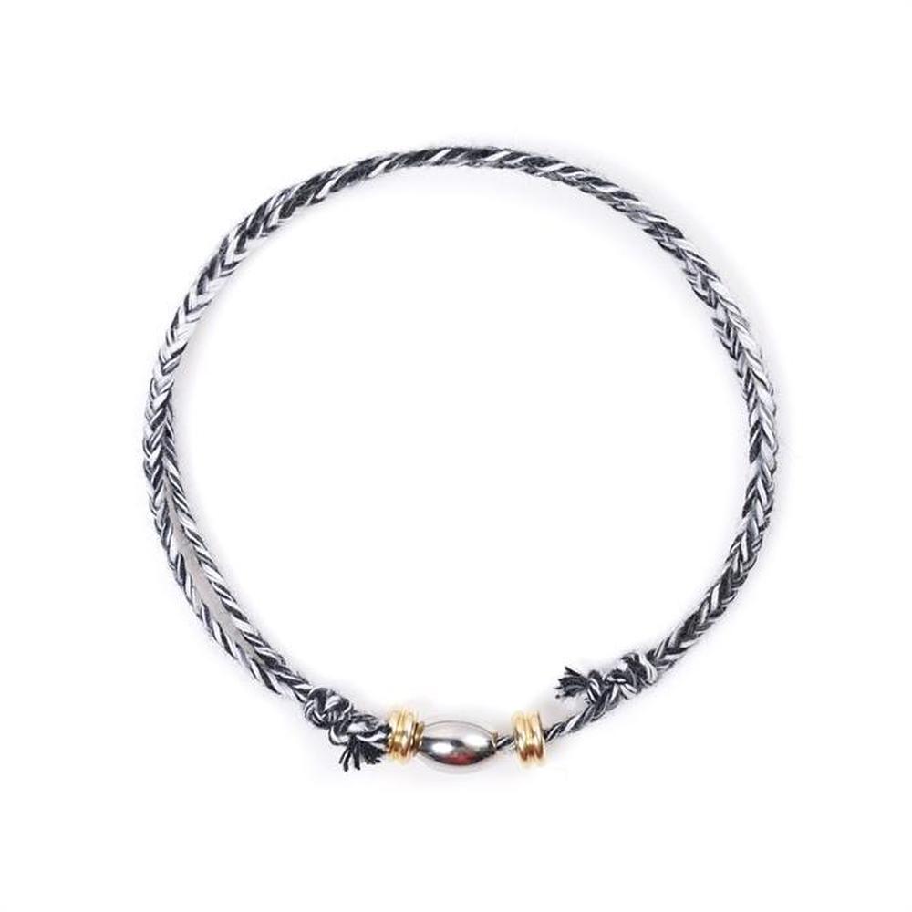 [Jbans] Silver Gold Brass Knot Bracelet (C2101-Ac807_Bk) (S7381325)